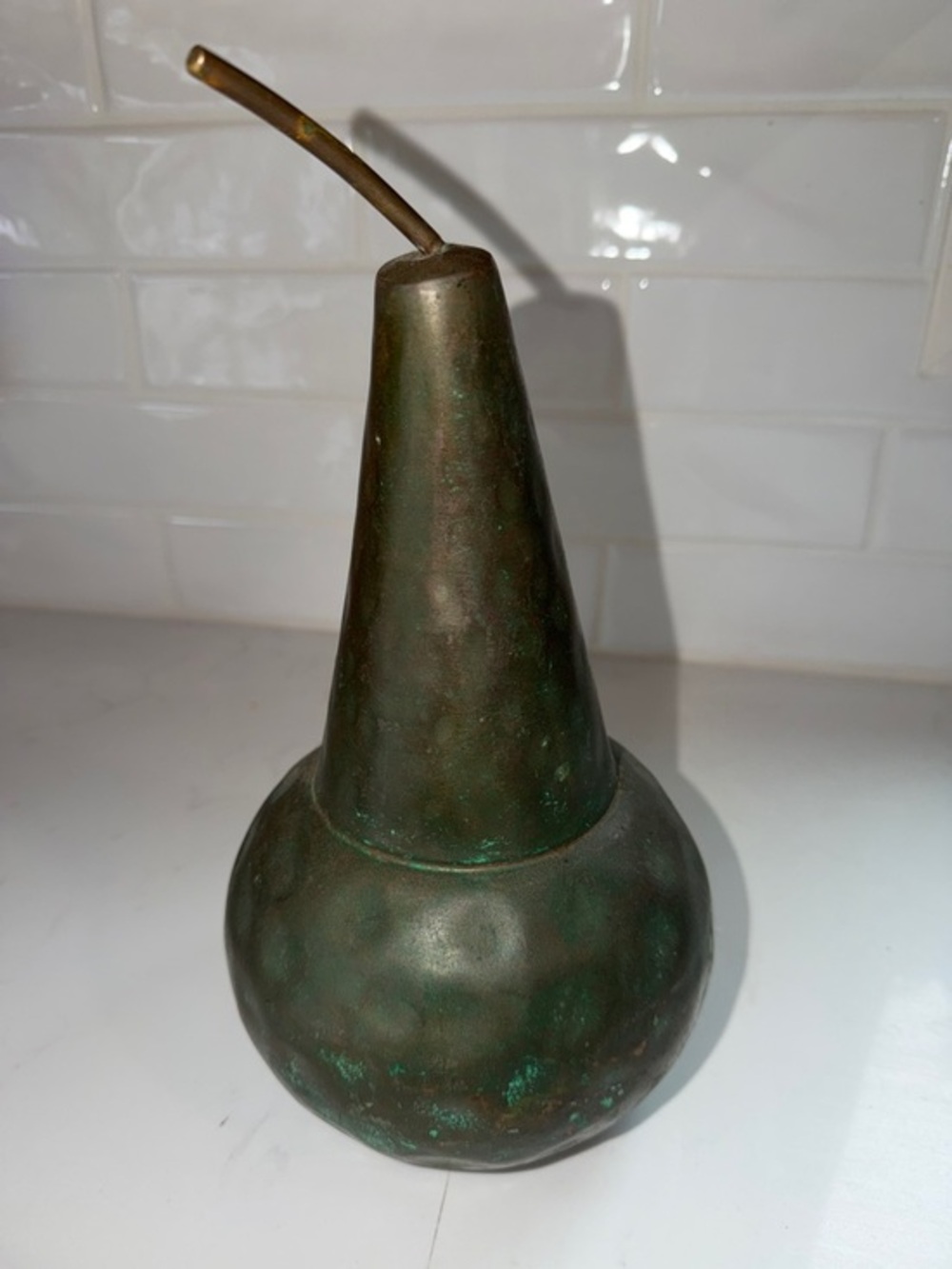 ARTERIORS Black and Green Patina Decorative Vase Base